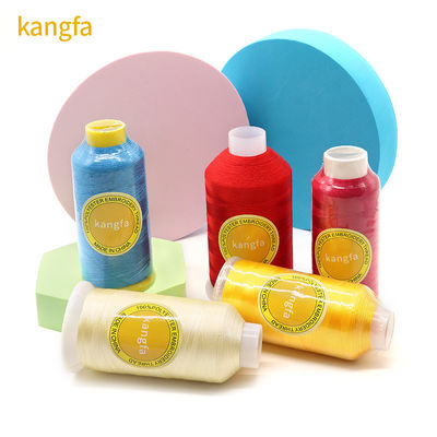 140G 5000M/cone 100% Polyester 120d 2 Embroidery Thread for Clothing Embroidery Needs