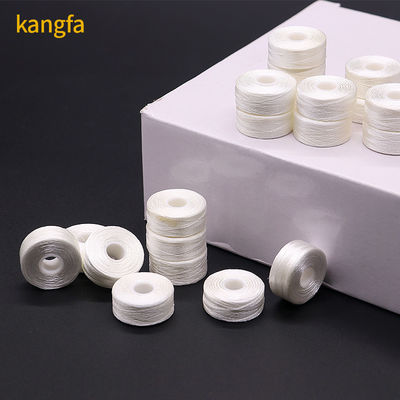 75d/2 Dyed Polyester Embroidery Thread Pre Wound Plastic Side Bobbins for Embroidery