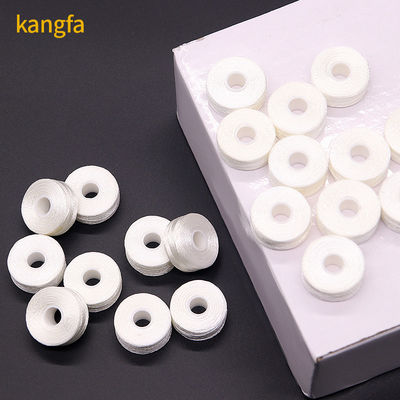 75d/2 Dyed Polyester Embroidery Thread Pre Wound Plastic Side Bobbins for Embroidery