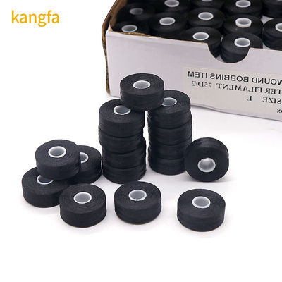 120Yard/cone Polyester Embroidery Thread Colored Pre-wound Bobbin Thread for Embroidery