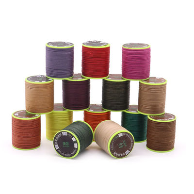 DIY High Strength Multicolor Round Polyester Sewing Leather Wax Bracelet Thread 3 Ply