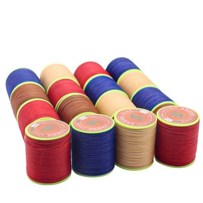 DIY High Strength Multicolor Round Polyester Sewing Leather Wax Bracelet Thread 3 Ply