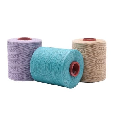 1.0mm Flat Wax Thread for Leather Sewing Customized Polyester Wax Bonded Braided Thread