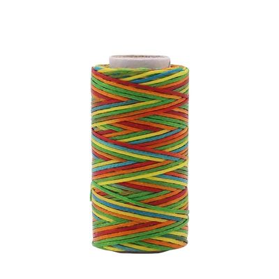 Leather Accessories 1mm 150D Leather Waxing Thread and Durable for 50m Rainbow Color