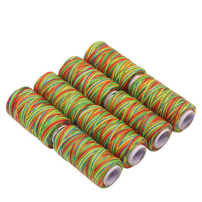 Leather Accessories 1mm 150D Leather Waxing Thread and Durable for 50m Rainbow Color