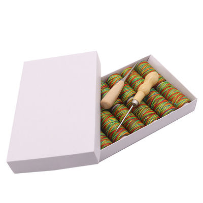 Leather Accessories 1mm 150D Leather Waxing Thread and Durable for 50m Rainbow Color