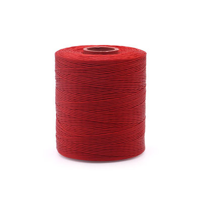 High Tenacity 100% Polyester Yarn Flat Waxed Braided Thread 0.8mm 1mm Waterproof Black