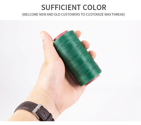 210D/16 High Tenacity 200M Flat Polyester Waxed Thread 1mm For Shoes Sewing Leather