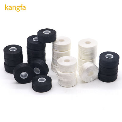 Sustainable Universal 144pcs/box White/ Black 75D/2 100% Polyester Pre-wound Bobbins Threads
