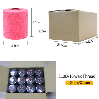 Single Color Flat Wax String 210D Nylon Waxed Thread for Sewing Polyester Thread