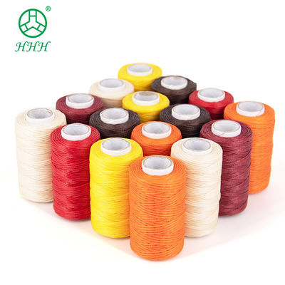 0.8mm Flat Waxed Polyester Stitching Thread for Leather Product Sewing and Durable