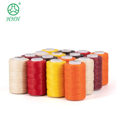 0.8mm Flat Waxed Polyester Stitching Thread for Leather Product Sewing and Durable