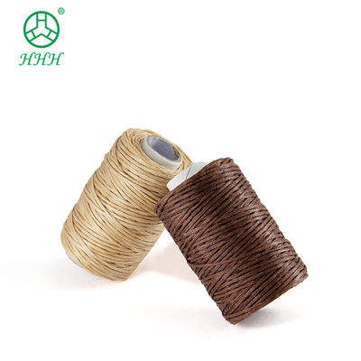 0.8mm Flat Waxed Polyester Stitching Thread for Leather Product Sewing and Durable