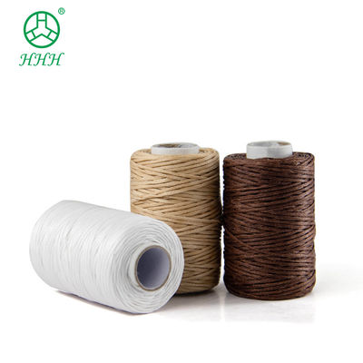 0.8mm Flat Waxed Polyester Stitching Thread for Leather Product Sewing and Durable