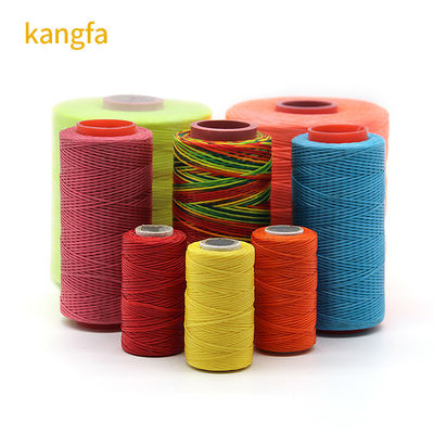100% Polyester Nylon Waxed Thread For Sewing Shoes Dyed Color