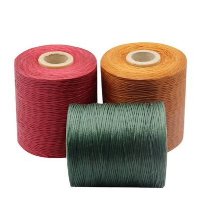 210D/16 Flat Waxed Polyester Thread Cord 1mm for Shoe Manufacturing in Dyed Pattern