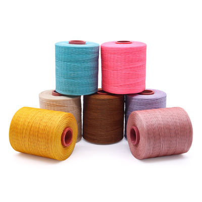 210D/16 Flat Waxed Polyester Thread Cord 1mm for Shoe Manufacturing in Dyed Pattern