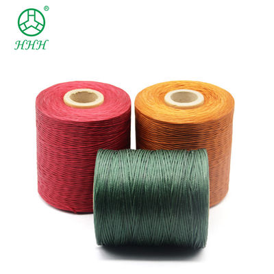 Chemical Resistance Pattern Dyed Polyester Braid Waxed Thread For Bracelets Leather