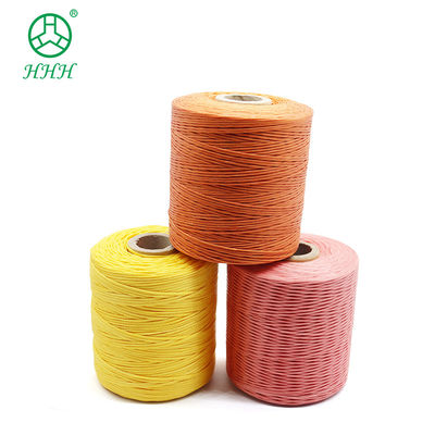 Chemical Resistance Pattern Dyed Polyester Braid Waxed Thread For Bracelets Leather