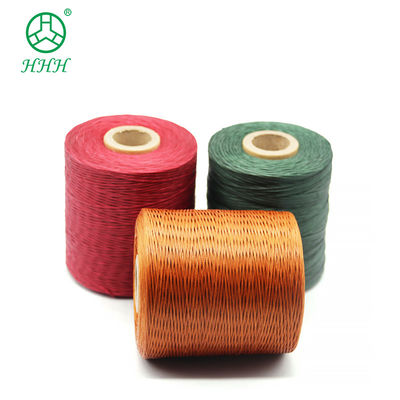 Chemical Resistance Pattern Dyed Polyester Braid Waxed Thread For Bracelets Leather