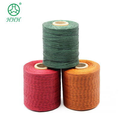 Chemical Resistance Pattern Dyed Polyester Braid Waxed Thread For Bracelets Leather