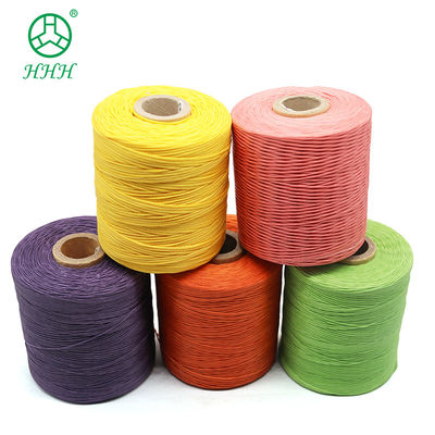 Chemical Resistance Pattern Dyed Polyester Braid Waxed Thread For Bracelets Leather