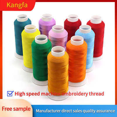 Mercerized Polyester 120D/2 100% Polyester Machine Embroidery Thread for USA Embroidery