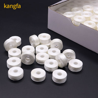 75D/2 Size L 144pcs/Box High Tenacity Polyester White Black Machine Bobbin Thread