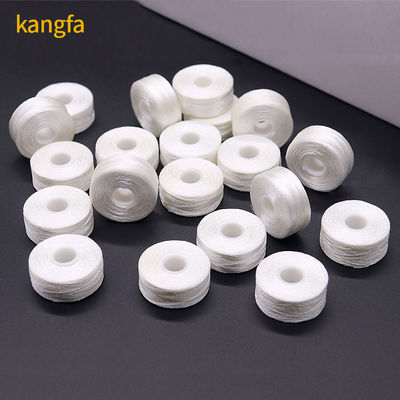 75D/2 Size L 144pcs/Box High Tenacity Polyester White Black Machine Bobbin Thread