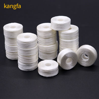 75D/2 Size L 144pcs/Box High Tenacity Polyester White Black Machine Bobbin Thread