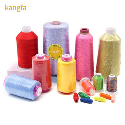 100g Kangfa Embroidery Thread 4000y 100% Polyester Mercerized 150d Sewing Thread Made