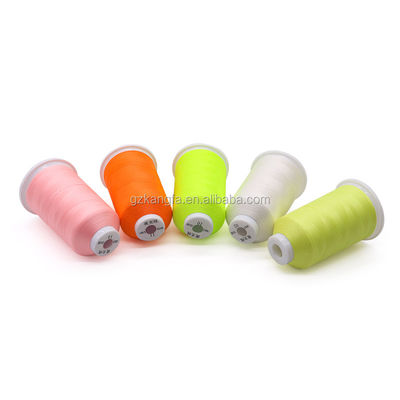 Mercerized Glow in the Dark Sewing Embroidery Thread for Filament Yarn Polyester