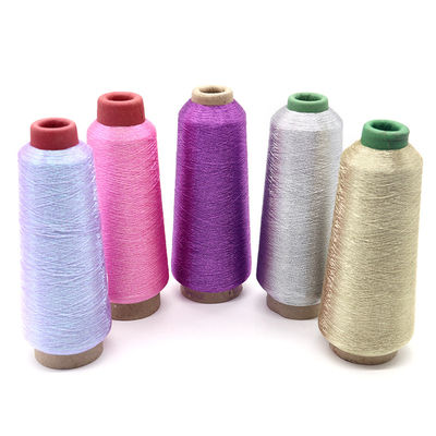 Metallic Embroidery Threads 100% Polyester for Sewing Machine Durable Overlock Textile