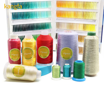 Cone Material 100% Polyester High Temperature Resistant Silk Embroidery Thread 120D/2 Gold