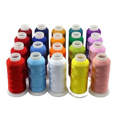 720 Colors Selection Polyester Embroidery Thread 100g/Spool Customized by Free Sample