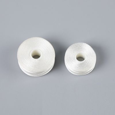 2cm Diameter Embroidery Bottom Thread White Borderless L-Type 75D/2 Shuttle Core Sewing Prefound Bobbin 6