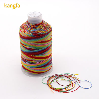 250g Multicolor Rainbow Thread 100% Polyester For Weaving Crafts Domestic Sewing Thread