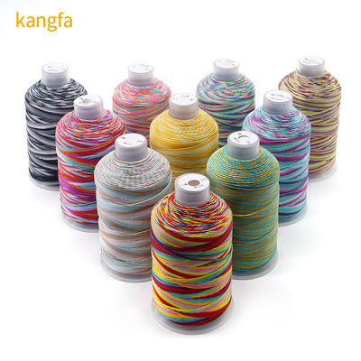250g Multicolor Rainbow Thread 100% Polyester For Weaving Crafts Domestic Sewing Thread