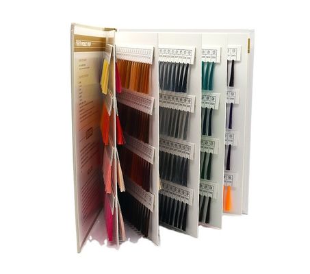Embroidery Silk Thread Color Cards Book 5000y Length/cone and 100% Polyester