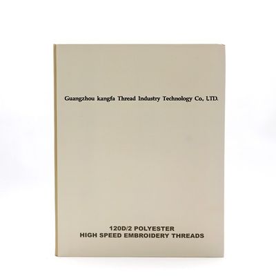 Embroidery Silk Thread Color Cards Book 5000y Length/cone and 100% Polyester