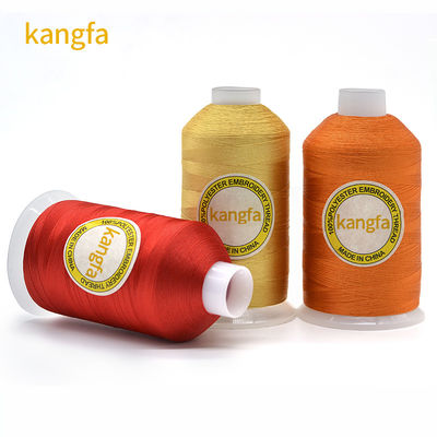 600 Colors Option 100% Polyester 120d 2 10000m Embroidery Thread for Hand Knitting