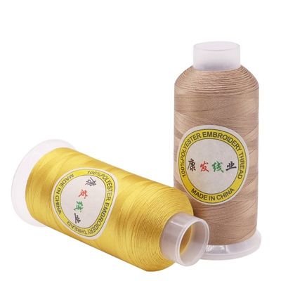 100% Polyester 120d 2 5000Y Embroidery Thread with Low Shrinkage OEM ODM Accepted